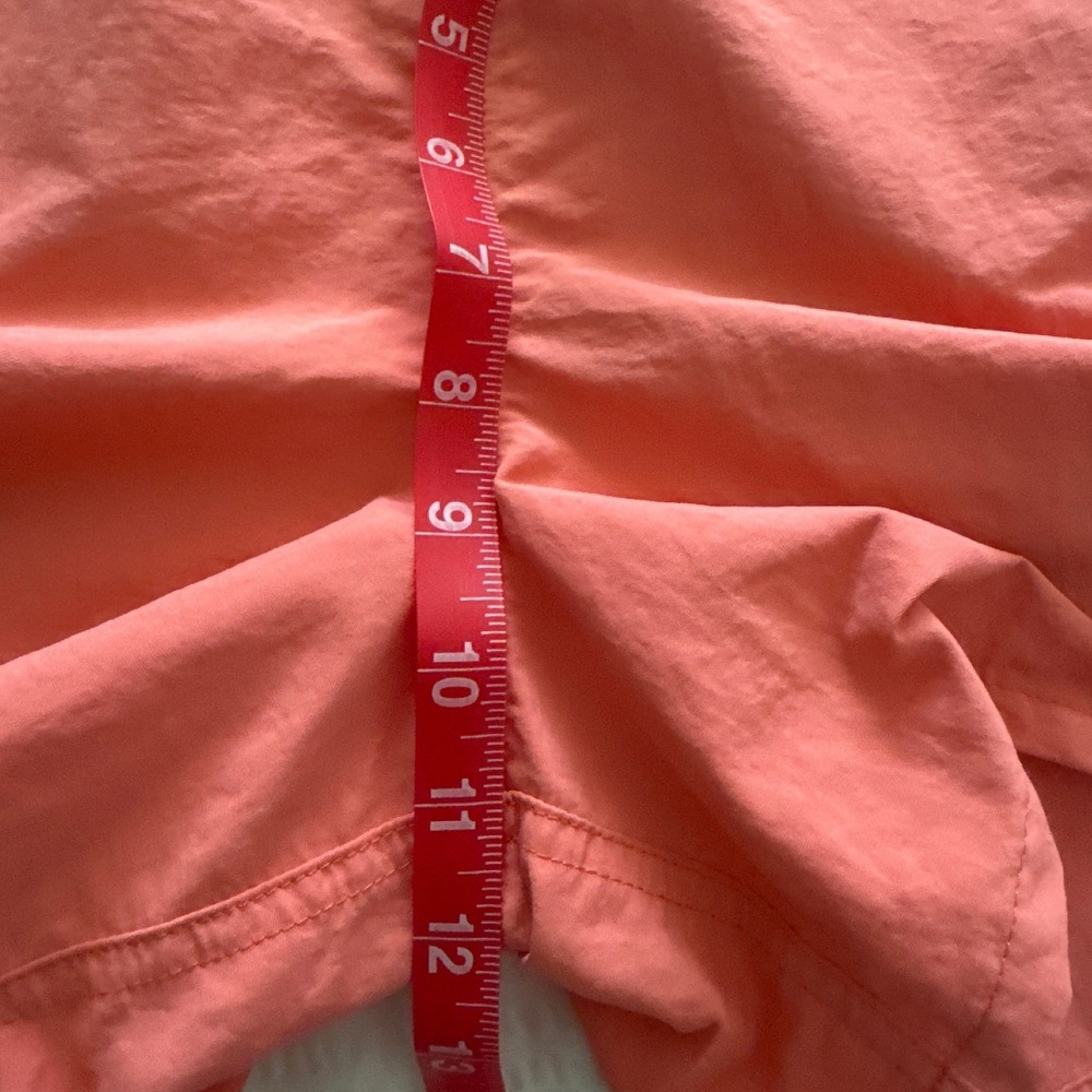 Patagonia Womens Small Baggies Shorts 5 Inch Inseam Coral Pink Pockets Pull On - Picture 7 of 7